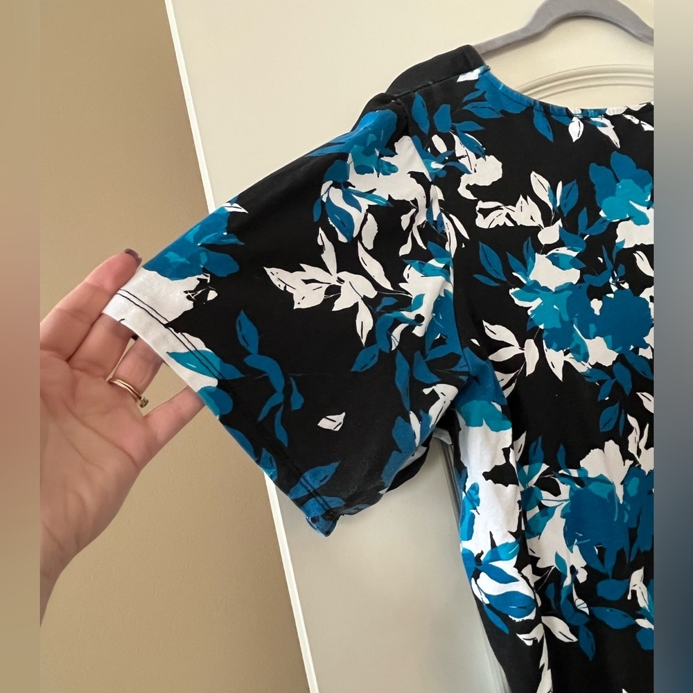 Jessica London Cotton Blend Floral Blouse Women’s size 18/20 - Picture 3 of 15